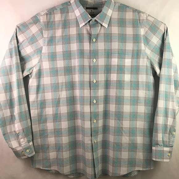 Van Heusen Slim Fit Plaid Button Shirt - Picture 1 of 7